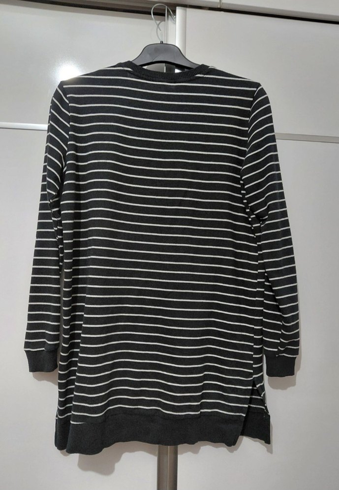 Çizgili Uzun Kollu Kadın Kazak - Görsel 2