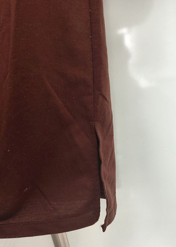 Kahverengi Kapüşonlu Kadın Tunik - Görsel 5