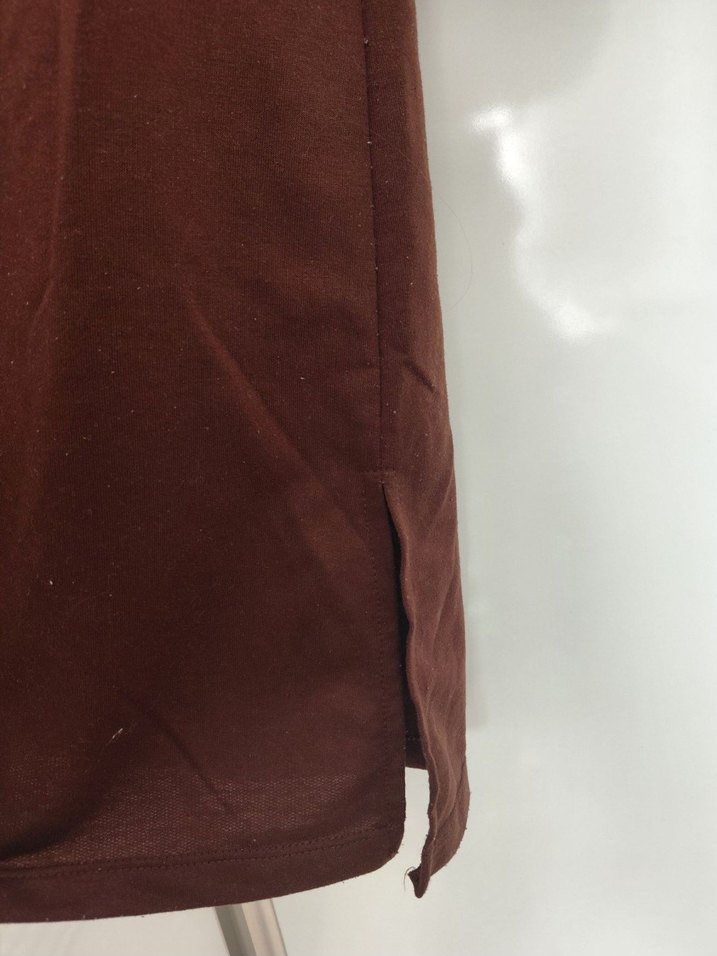 Kahverengi Kapüşonlu Kadın Tunik - Görsel 5