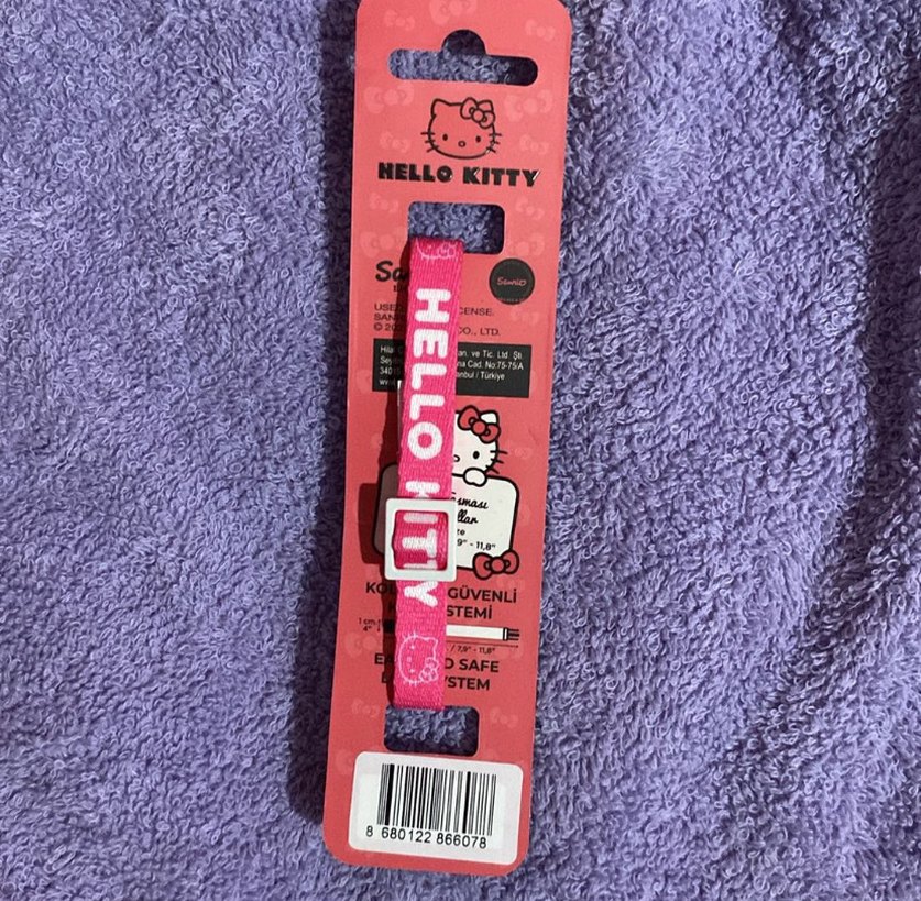 Pembe Hello Kitty Kedi Tasması - Görsel 2
