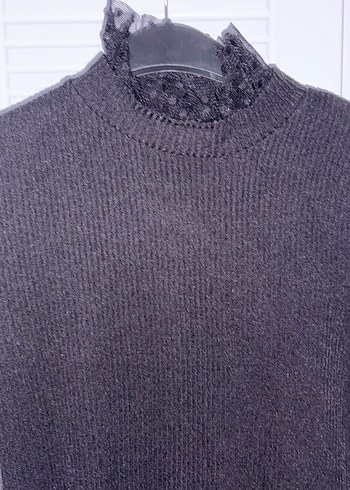 Siyah Min Triko Elbise - Görsel 3