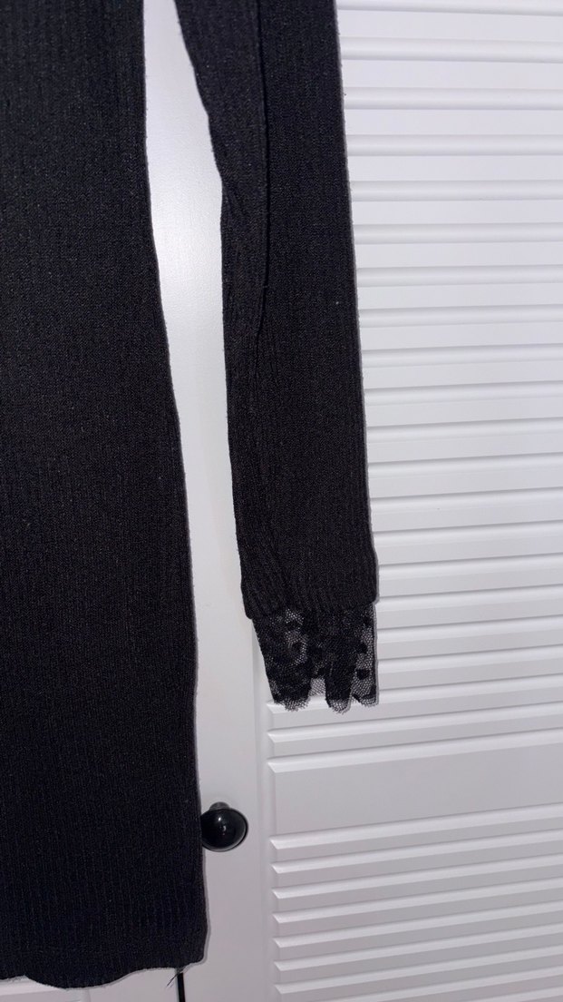 Siyah Min Triko Elbise - Görsel 2