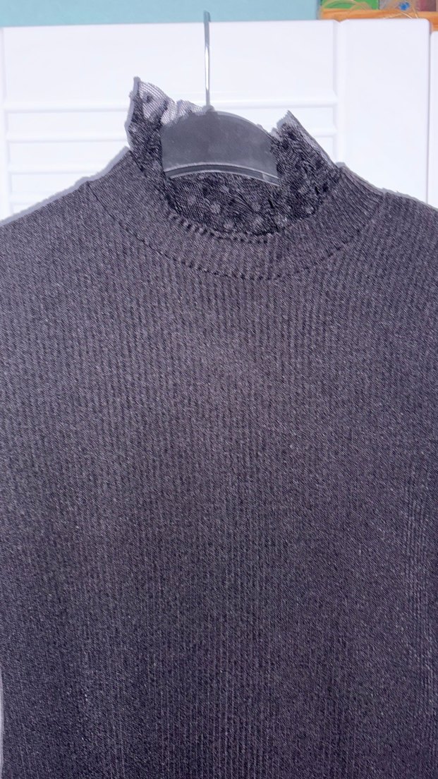 Siyah Min Triko Elbise - Görsel 3