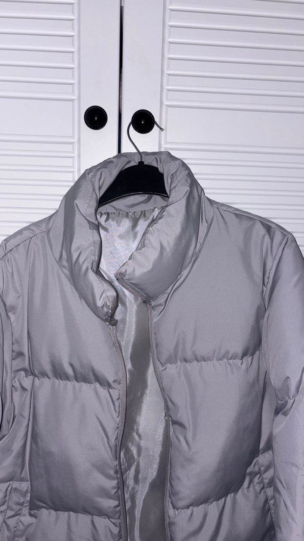 Gri Kadın Midi Kışlık Mont - Görsel 2