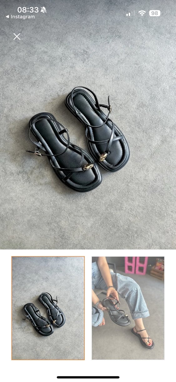 Tokalı Siyah Bağlama Desenli İnce Topuklu Kadın Sandalet - Görsel 2