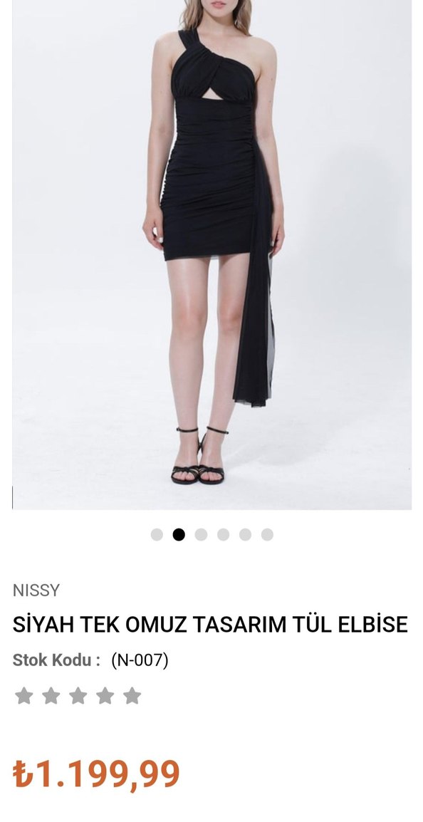 Siyah Drapeli Midi V Yaka Kadın Elbise - Görsel 2