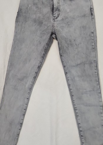 Koton Gri Regular Fit Kadın Denim Pantolon