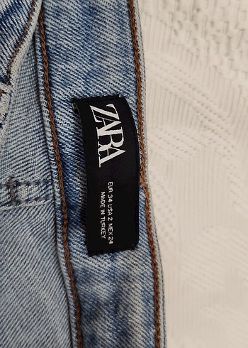 34 Beden Mavi Dar Kesim Kadın Denim Jean