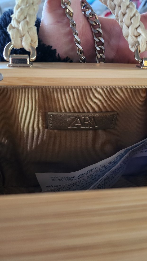 Boncuk Detaylı Zara Bej Kadın Çanta - Görsel 4