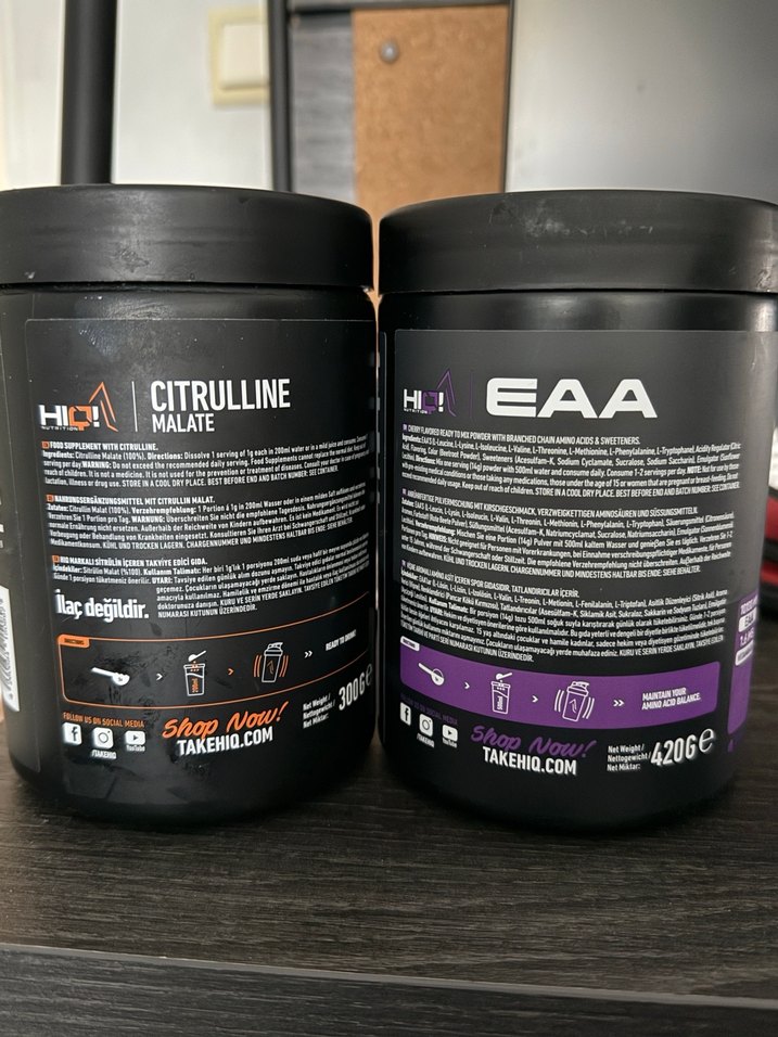 HIQ Nutrition EAA ve Citrulline Malate - Görsel 2