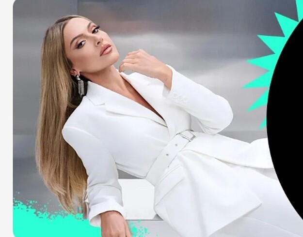 HADİSE koleksiyonu Takım elbise hem ceket hem pantolon beyaz