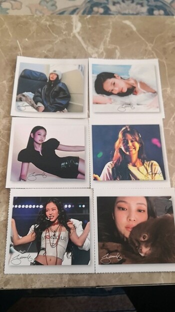 Jennie mantra özel imzalı polo kart adeti