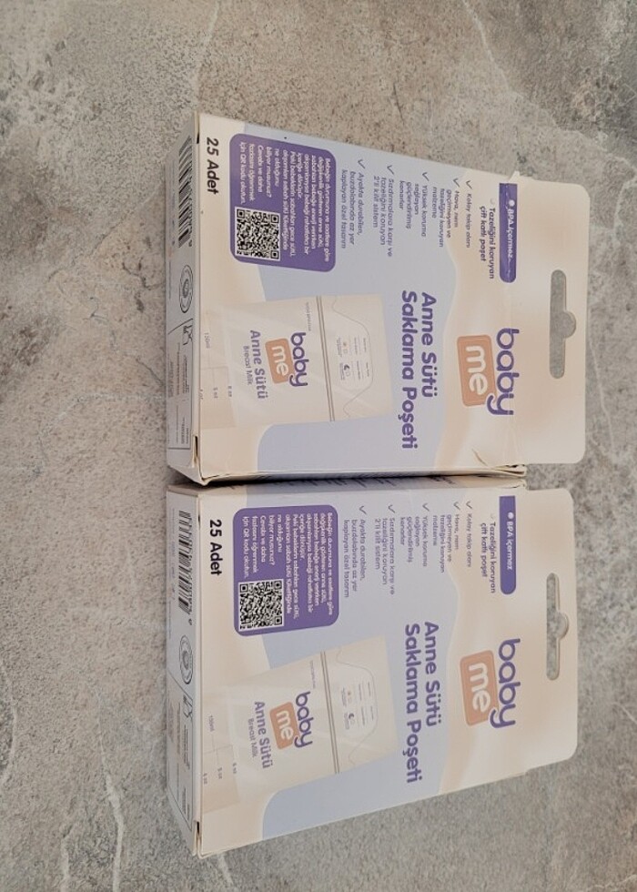 Baby me 50 li Anne Sütü Saklama Poşeti - Görsel 2