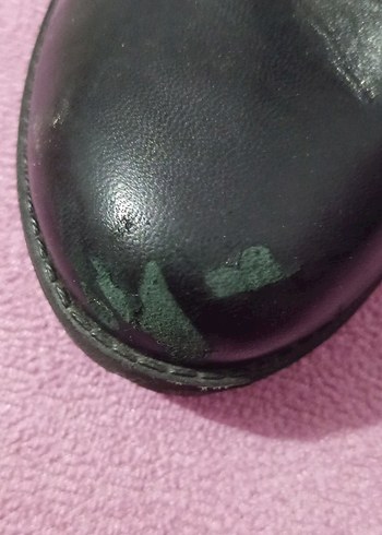 Siyah Deri Gotik Topuklu Kadın Botlar - Görsel 6