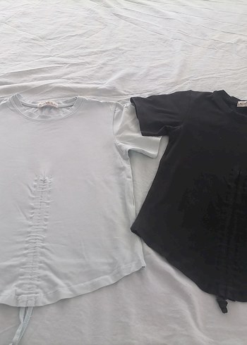 Lcw marka Kız Çocuk Siyah Fırfırlı Baskılı Tişört. 9-10 yaş. - Görsel 2