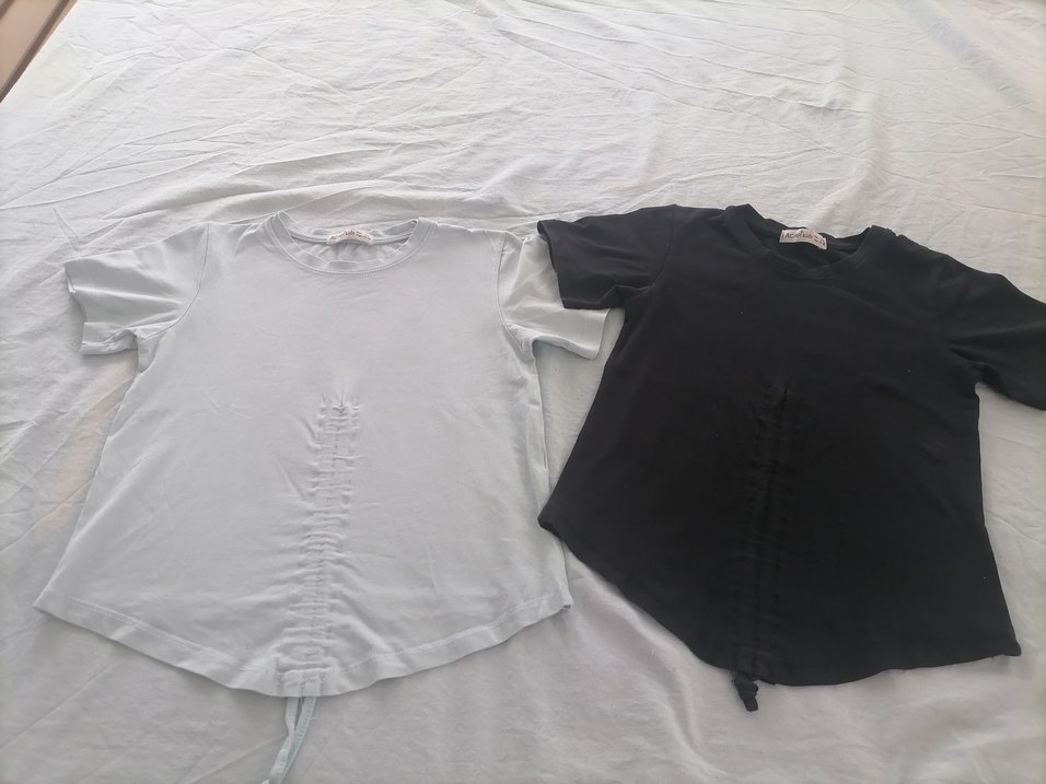 Lcw marka Kız Çocuk Siyah Fırfırlı Baskılı Tişört. 9-10 yaş. - Görsel 2