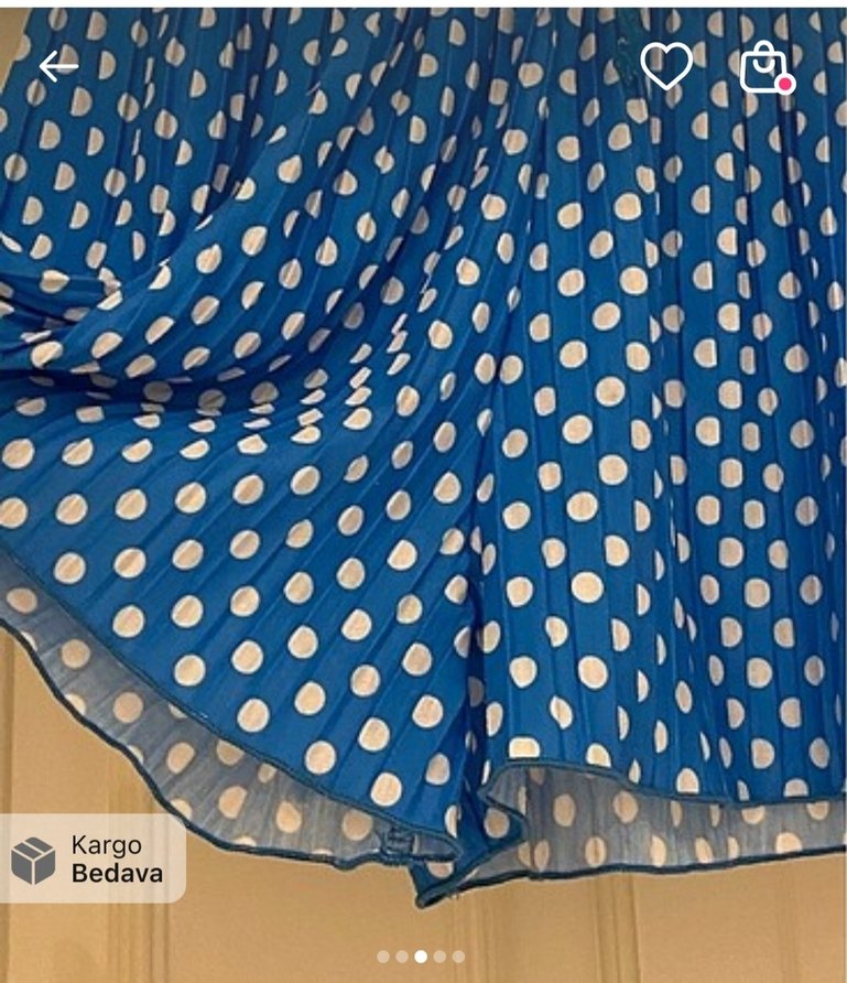 ZARA Marka Puantiyeli Pilili Mini Etek
İyi durumda 10-11 yaş - Görsel 2