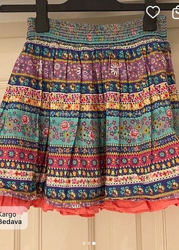 Monsoon marka Renkli Bohem Kız Çocuk
 İyi durumda. 10-11yaş - Görsel 2