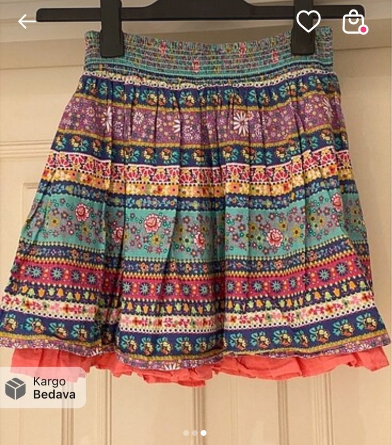 Monsoon marka Renkli Bohem Kız Çocuk
 İyi durumda. 10-11yaş - Görsel 2