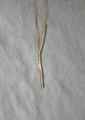 Accessorize Zincir Detaylı Minimalist Altın Kolye