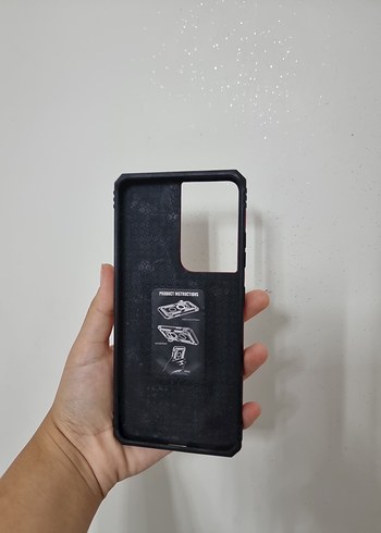 Kırmızı Biker Telefon Kılıfı Tokalı SAMSUNG S21 ULTRA - Görsel 2