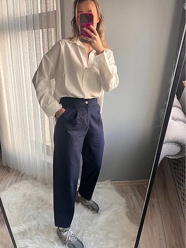 l Beden lacivert Renk Gabardin pantolon