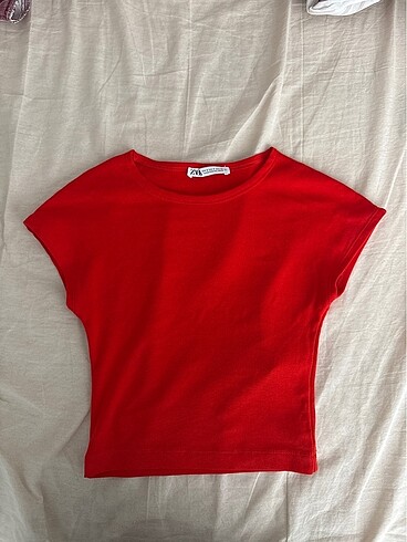 Zara Kırmızı crop