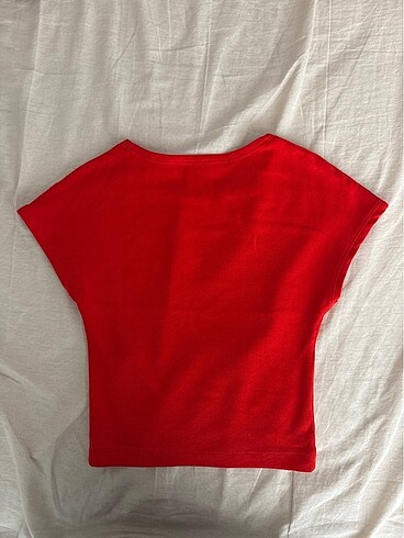 s Beden kırmızı Renk Zara Kırmızı crop