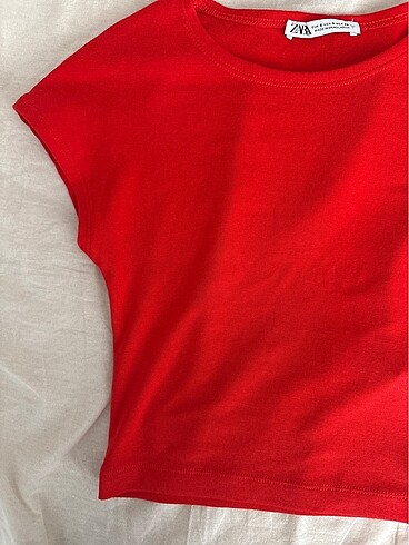 Zara Zara Kırmızı crop