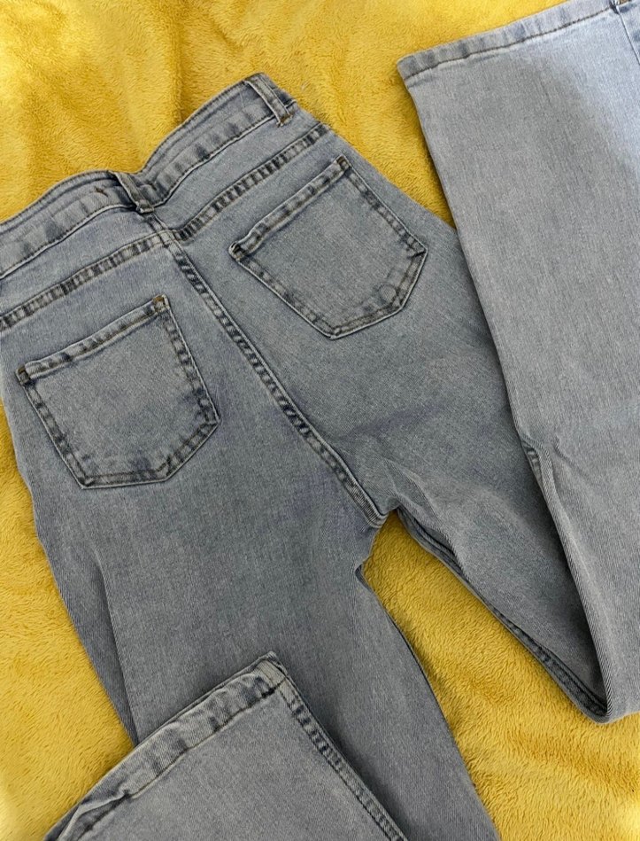 Kadın Mavi Denim Regular Fit Midi Jean - Görsel 2