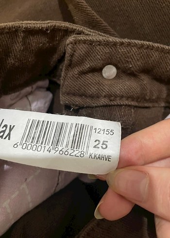 Kadın Kahverengi Regular Fit Denim Jean - Görsel 2