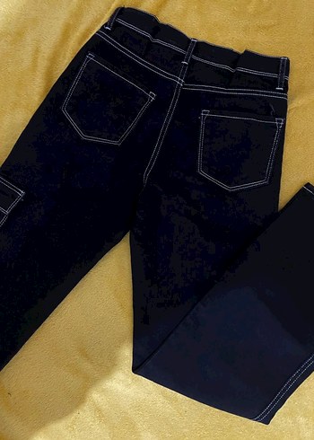 Kadın siyah kargo pantolon - Görsel 3