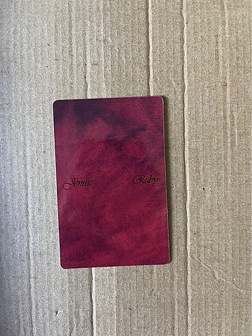 Jennie 'Ruby Digipack' Photocard