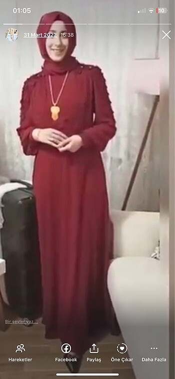 42 Beden bordo Renk Abiye