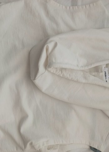 Koton Beyaz Baskılı Kolsuz Kadın Sweatshirt