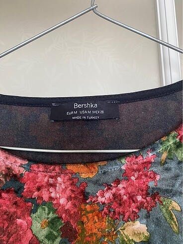 Bershka bershka gecelik elbise kadife renkli canli bi elbise