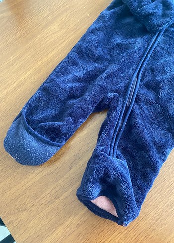 Koyu Mavi Bebek Peluş Tulumu - Görsel 3