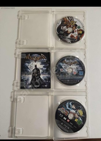 3 Adet PlayStation 3 Oyun Diski Seti