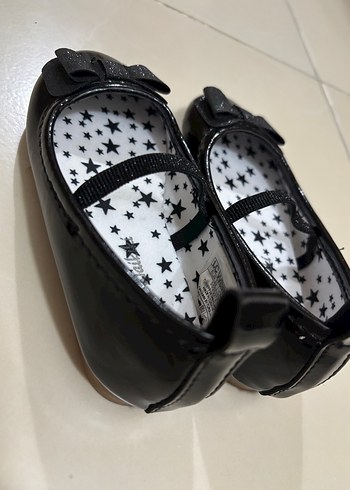 Kız Çocuk Siyah Rugan Fiyonk Detaylı Babet - Görsel 2