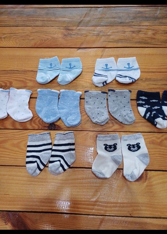 ERKEK BEBEK 8 ADET ÇORAP  - Görsel 3