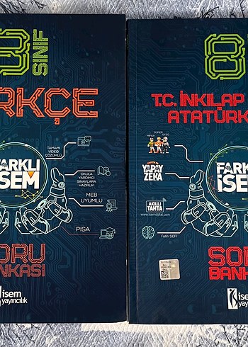 8. Sınıf LGS farklı isem Soru Bankaları
