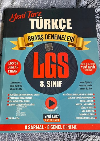 Yeni Tarz LGS Türkçe 8. Sınıf Branş Denemeleri