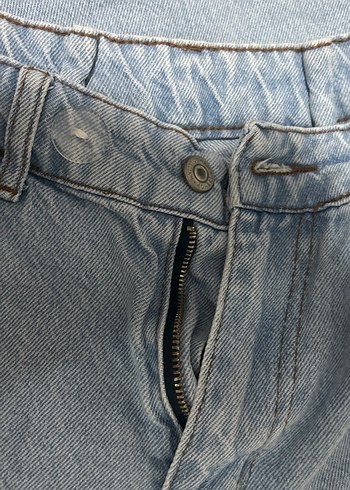 36 Beden Kadın Bej Denim Salaş Midi Jean