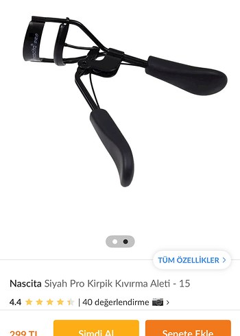 Nascita Siyah Pro Kirpik Kıvırma Aleti