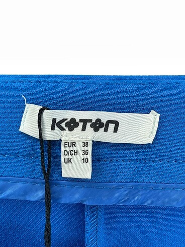 36 Beden mavi Renk Koton Kumaş Pantolon %70 İndirimli.