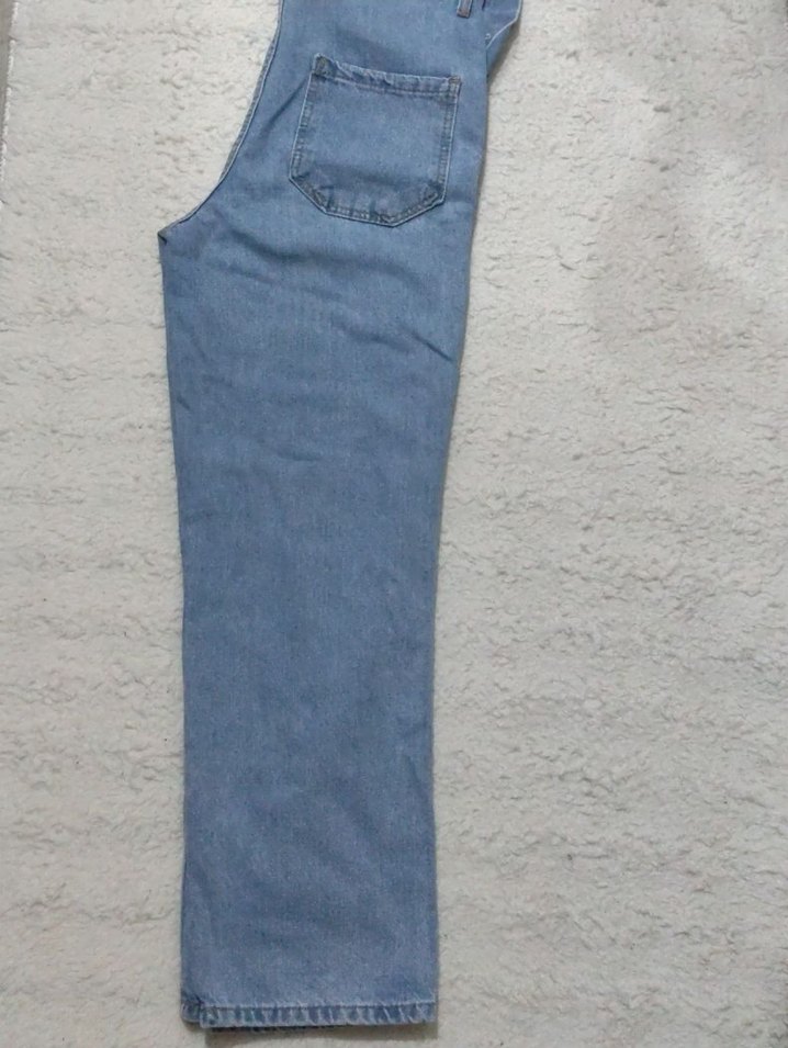 Kadın Mavi Denim Tulum - Görsel 4