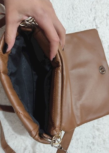 Kahverengi Deri Kadın Çanta - Görsel 2