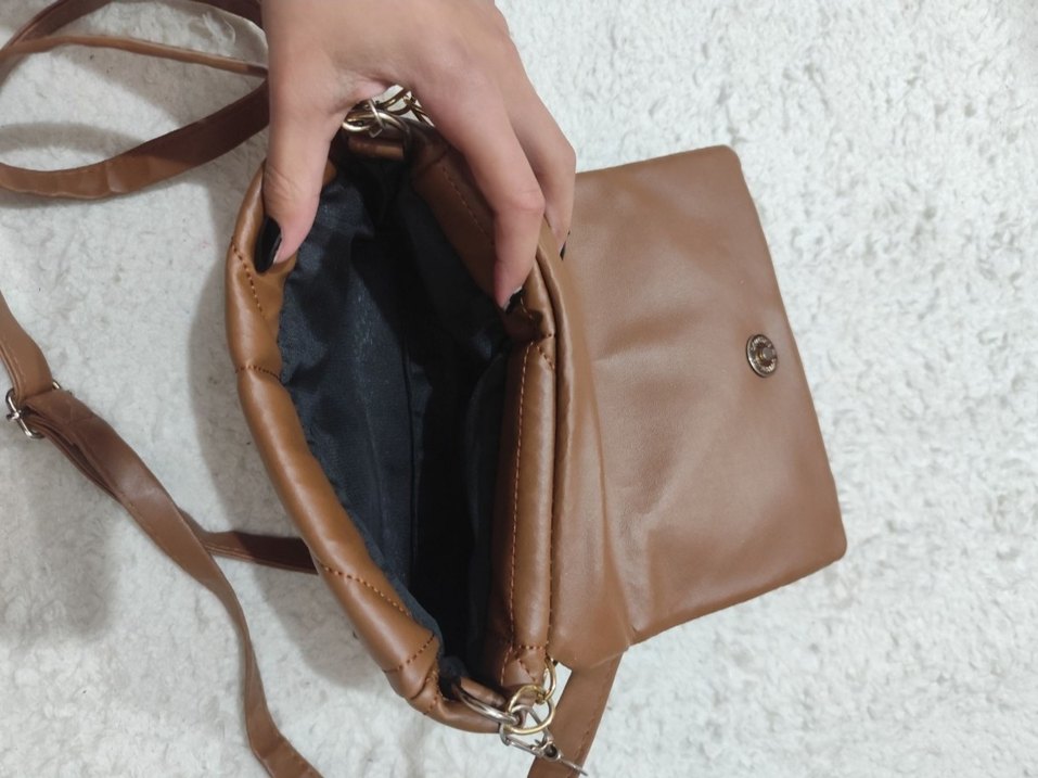 Kahverengi Deri Kadın Çanta - Görsel 2