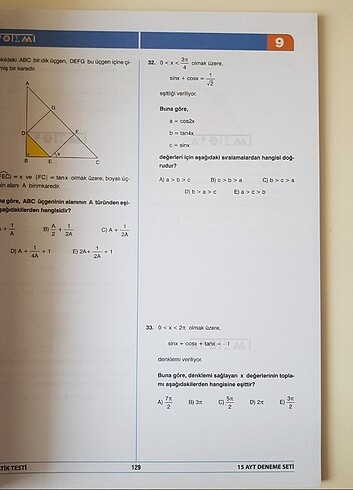 Beden Apotemi Yayınları TYT Sosyal Bilimler 25'li & AYT Matematik 15'l