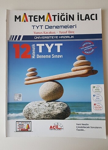 Acil Yayınları TYT Matematiğin İlacı Matematik Denemeleri